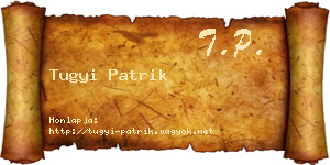 Tugyi Patrik névjegykártya